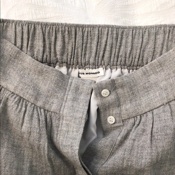 Club Monaco Grey Tie-Up Skirt Size 2 - Picture 5 of 5